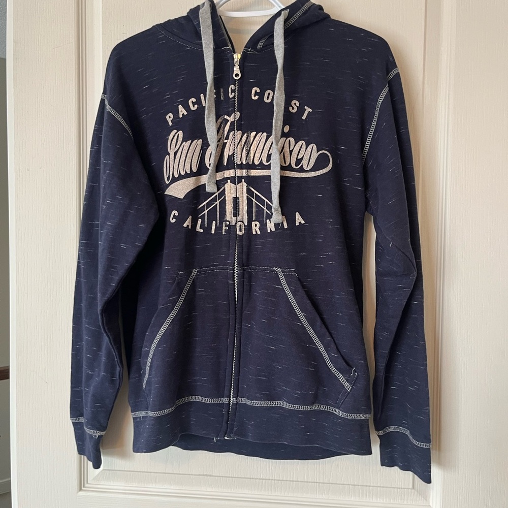 Men/women Navy Blue San Francisco Hoodie